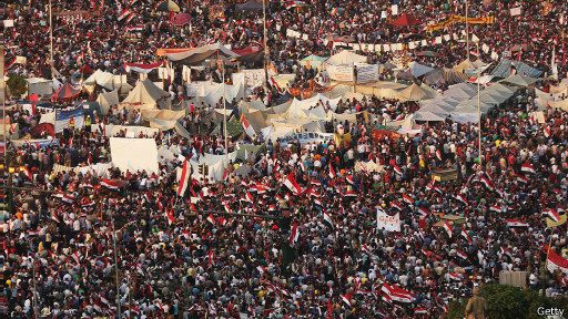 imagem das manifestaes no Egito