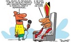 Charge de 30 de Maio de 2008. Sobre a liberalizao das pesquisas com clulas-tronco -O posicionamento da Igreja catlica. De Duke para O Tempo (MG). <br/> <br/> Palavras-chave: Clulas tronco, instituio religiosa, igreja catlica, ideologia, cincia. 