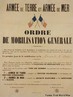 Cartaz francs da I Guerra Mundial