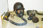 Mscara anti-gaz  utilizada pelo Exrcito brasileiro e norte americano durante a II Grande Guerra. <br/> <br/> Palavras-chave: segunda guerra, mscara de gz, museu do expedicionrio, Multimeios.