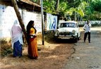 Indianos em bairro de periferia da ndia