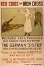 "Cruz vermelha ou cruz de ferro?" <br/> No cartaz uma crtica a Cruz Vermelha. Uma freira alem aparece negando gua a um soldado ingls sedento. <br/> <br/> Palavras-chave: imperialismo, poder, ideologia, guerra mundial, mdia, coero, manipulao miditica, analfabetismo miditico.